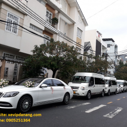 Khách thuê xe VIP Mercedes S450 rước dâu tại Đà Nẵng
