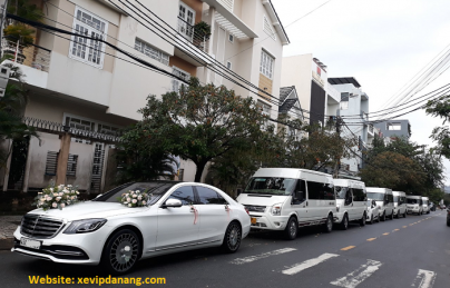 Khách thuê xe VIP Mercedes S450 rước dâu tại Đà Nẵng