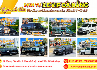 Xe Limousine Đà Nẵng  9 chỗ, 12 chỗ, 19 chỗ, 29 chỗ 